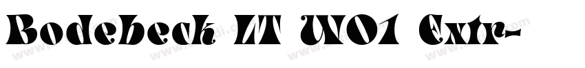 Bodebeck LT W01 Extr字体转换